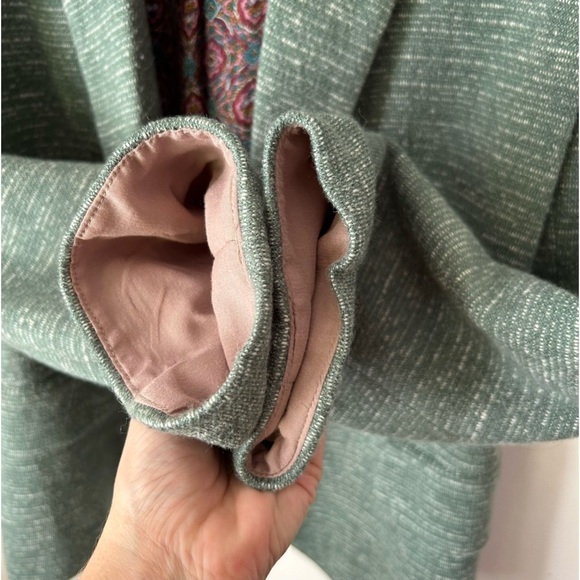 Anthropologie Cartonnier Sky Dashes Knit Blazer Jacket Tweed Look Lined - Large - Picture 5 of 10